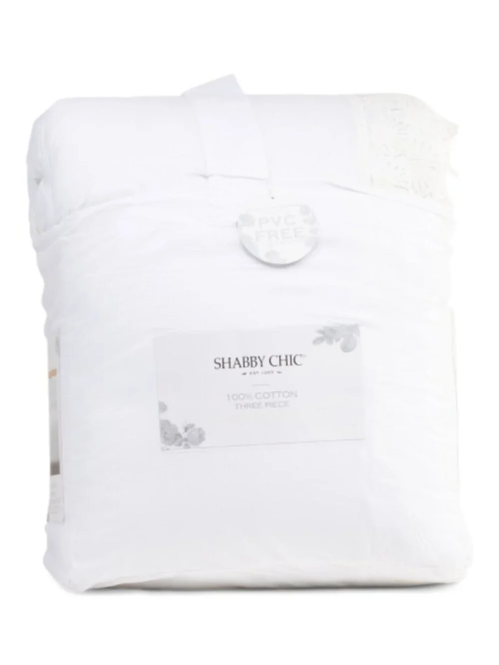 SHABBY CHIC Eyelet Shelly Lace Comforter Set